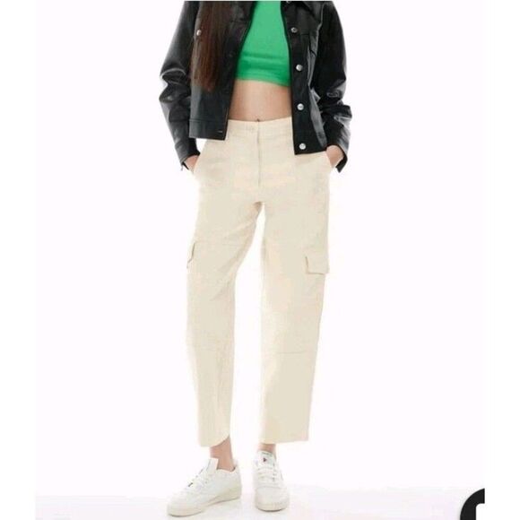 Aritzia Wilfred Free Picture Cargo Pant Size 4 Beige Y2K - Picture 9 of 9